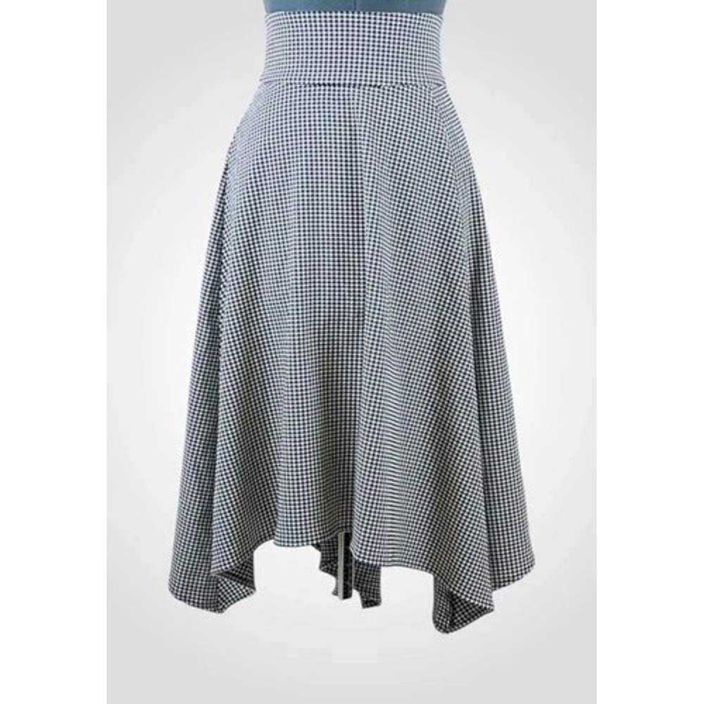 NWOT Lane Bryant Black/White Houndstooth Flared Career Skirt Women 18/20 Vietnam